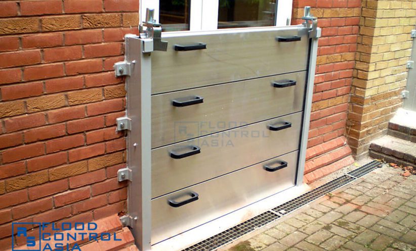 demountable aluminium flood barriers